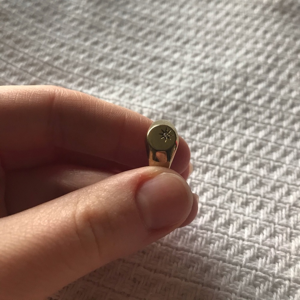Madewell Signet Ring with Diamond